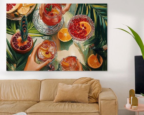 Example of the artwork in a room