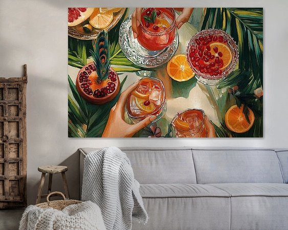 Example of the artwork in a room