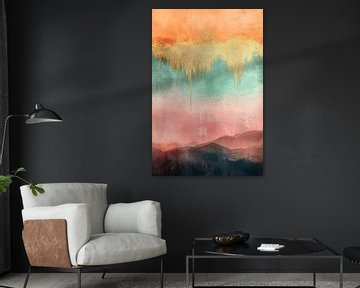 Gouden Regen in Pastel no.1 van Studio BB