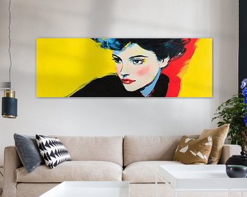 Vrouwengezicht | Vivid Strokes on Canvas