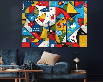 Abstract gezicht van OMG Art
