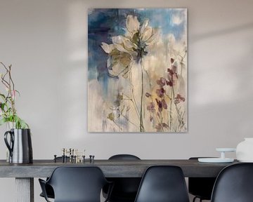Moderne botanische Malerei: Blumen am Straßenrand von Studio Pieternel