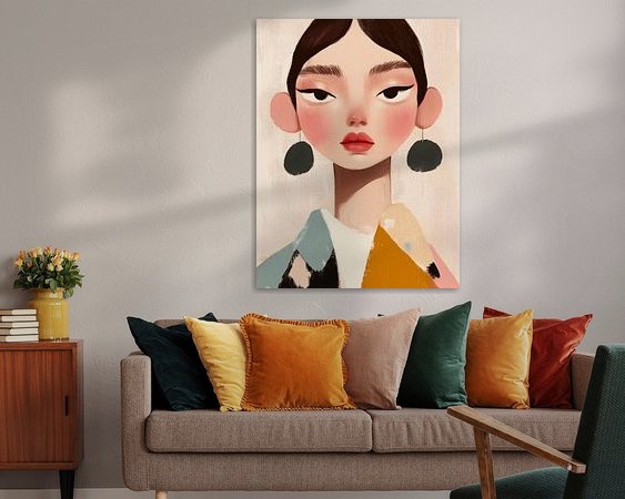 Example of the artwork in a room