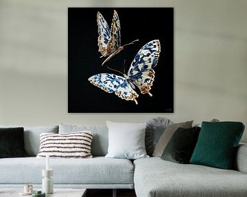 Delftware Butterflies van byRenzo