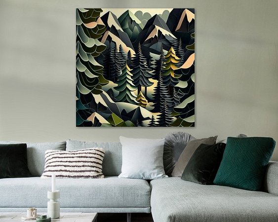 Example of the artwork in a room