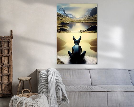 Example of the artwork in a room