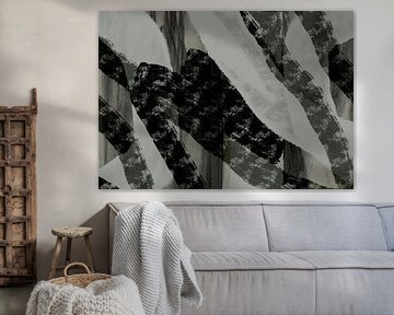 Lines. Minimalist abstract in neutral colors. by Dina Dankers