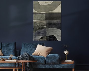 Das Gleichgewicht. Minimalistische Kunst in neutralen Farben. von Dina Dankers