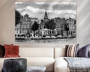Kloveniersburgwal Zuiderkerk Amsterdam Nederland van Hendrik-Jan Kornelis