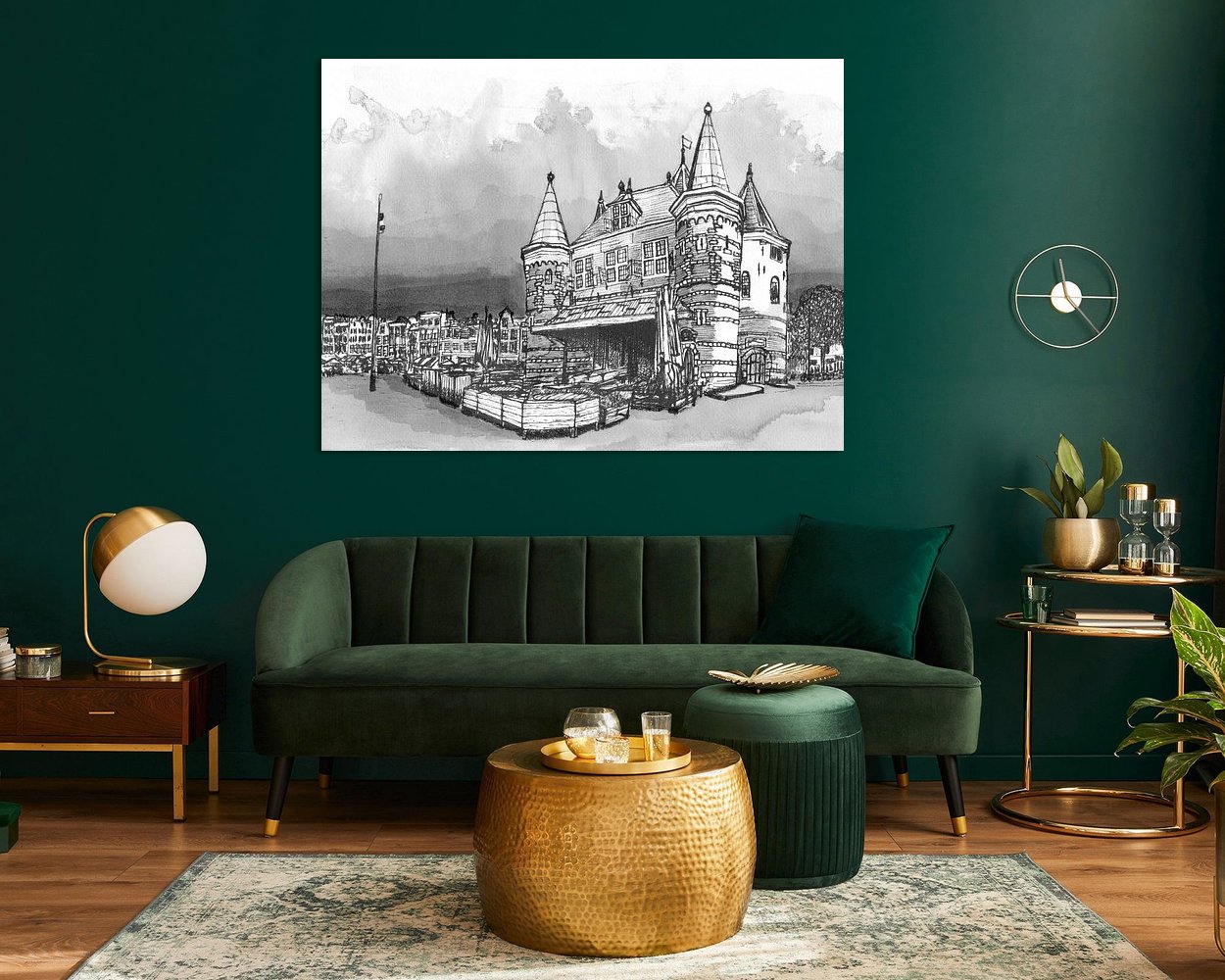Example of the artwork in a room