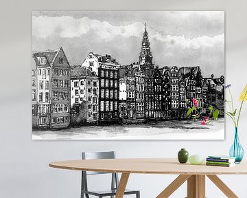 Damrak Amsterdam Nederland van Hendrik-Jan Kornelis