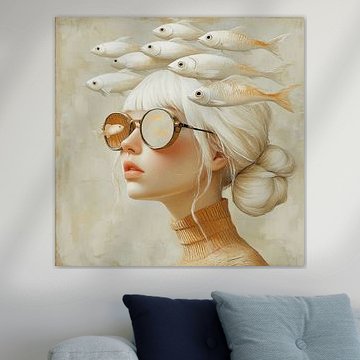 Weiße Wellen von Mirjam Duizendstra