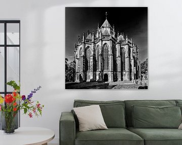 Grote of Onze-Lieve-Vrouwekerk Dordrecht Nederland van Hendrik-Jan Kornelis