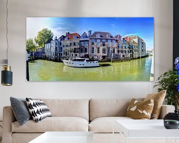 Blauwpoortplein Dordrecht Nederland Panorama van Hendrik-Jan Kornelis
