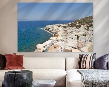 Greek village on volcanic island of Nisyros Greece by Erika van Elst