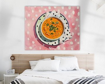 Gekleurde Kom op Stippen van De Mooiste Kunst