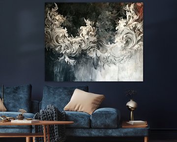 Dynamisch Rococo Contrast Schilderij van ARTEO Schilderijen