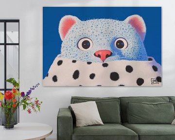Blue Gaze, Soft Surprise van OMG Art