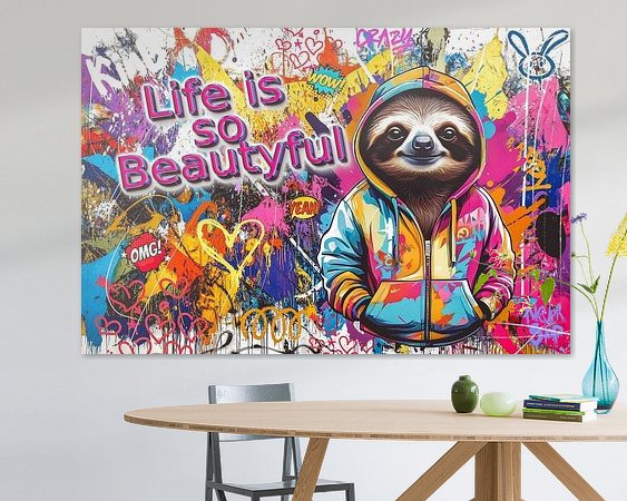 Example of the artwork in a room