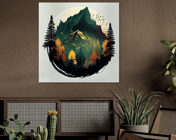 Example of the artwork in a room