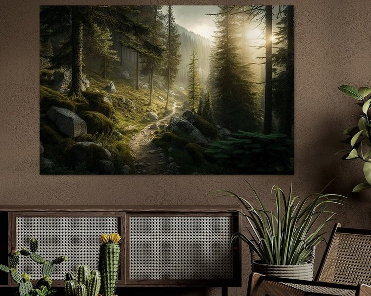Example of the artwork in a room