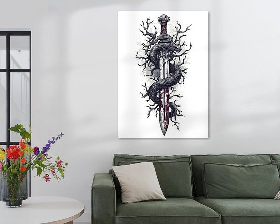 Example of the artwork in a room