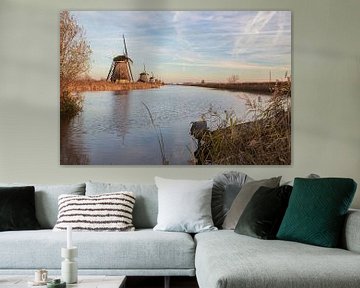 Uitzicht op de Kinderdijk van Meindert Marinus