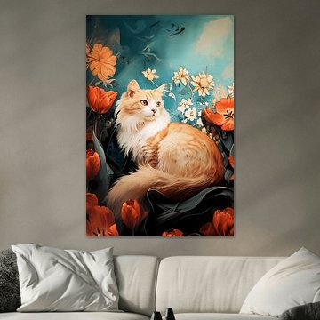 Ein Moment unter Tulpen.