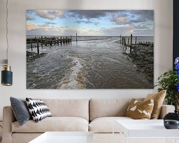 Slufter Texel de pompen staan aan. van Jose Lok