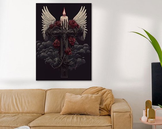 Example of the artwork in a room