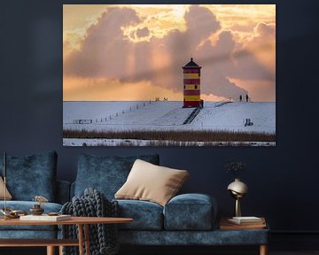 Vuurtoren van Pilsum, Oost-Friesland, Duitsland van Alexander Ludwig