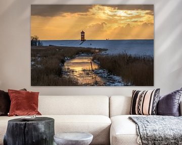 Vuurtoren van Pilsum, Oost-Friesland, Duitsland van Alexander Ludwig