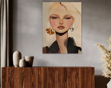 Modern portrait in soft tones by Carla Van Iersel