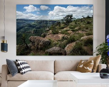 Landscape panorama route South Africa by Paula Romein
