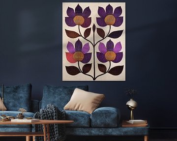 Retro Flowers Print 3