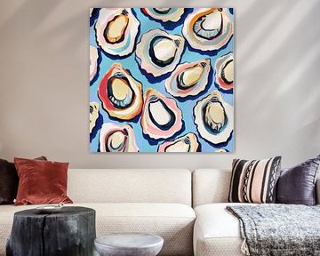 Gouache patroon Oesters van Kunstkabinet