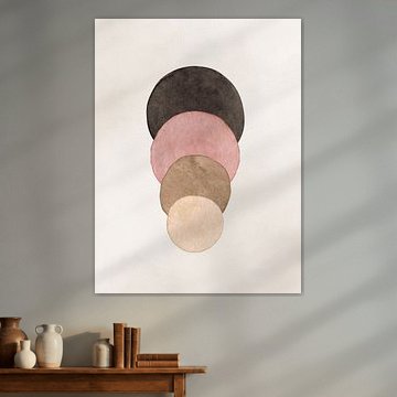 Minimalist abstract shapes - Neutral Beige & Pink Shades 07