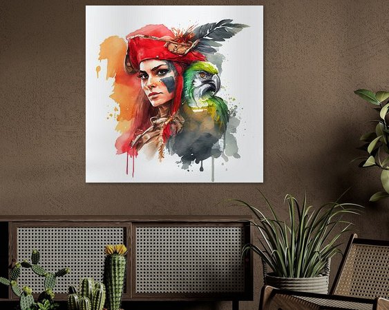 Example of the artwork in a room