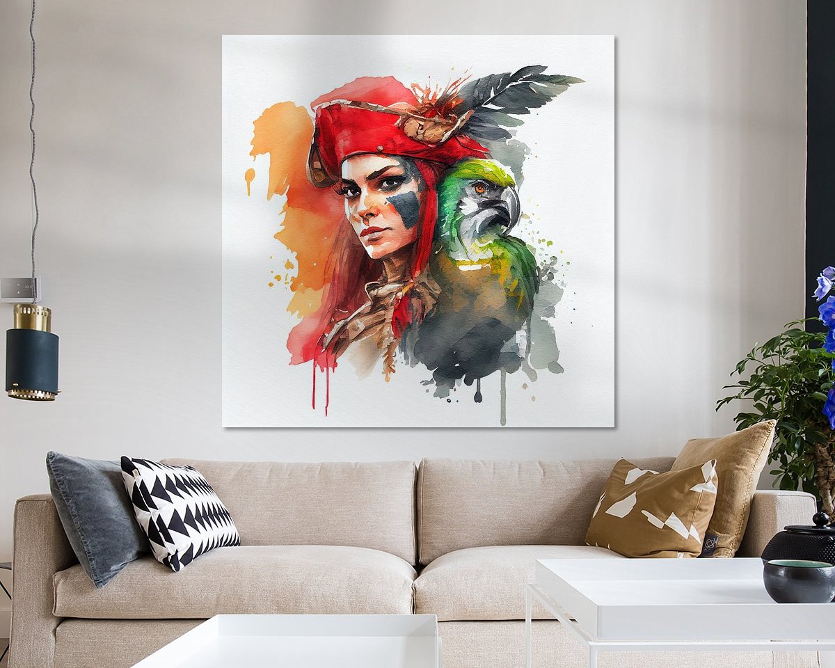Example of the artwork in a room