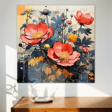 Collage de coquelicots