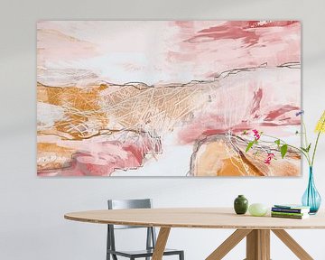 Abstracte levendigheid van een landschap van Claudia Gründler