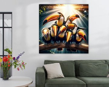 Funny Toucans von Eric Nagel
