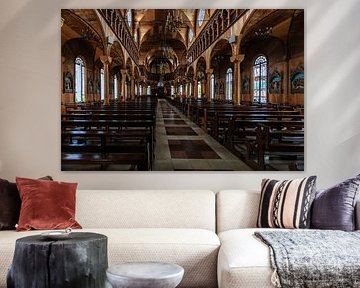 Das Innere der Kathedrale von Paramaribo von René Holtslag
