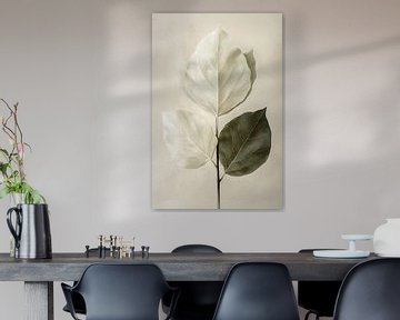 Sereen blad - Japandi stijl - 3 - groen van Marianne Ottemann - OTTI