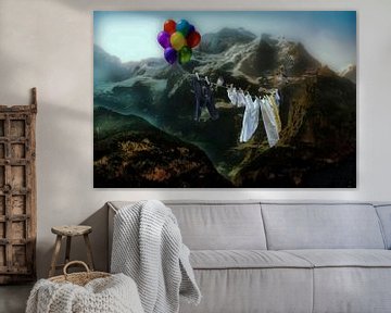 De was buiten hangen
