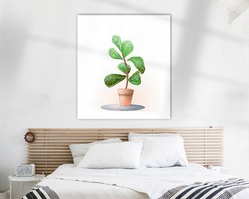Plante d'intérieur joyeuse