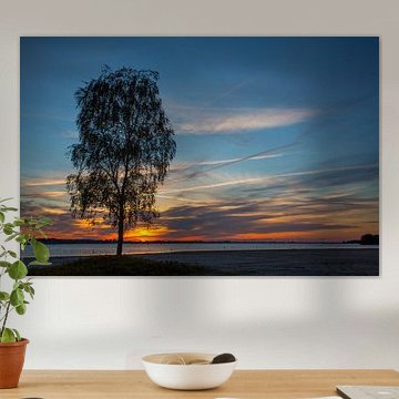 Zonsondergang IJmeer Almere 