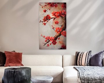 Levendige kersenbloesems