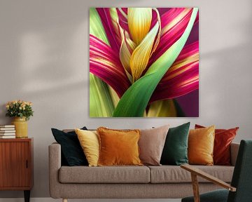 Macro Canna Lelie Bloem van Chromatic Fusion Studio