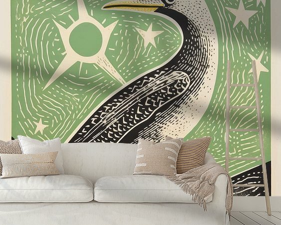 Example of the artwork in a room